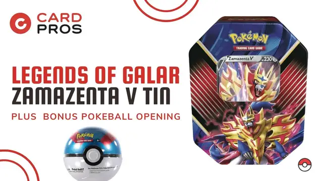 'Video thumbnail for Pokémon Legends of Galar Zamazenta V Tin & Pokéball Opening'