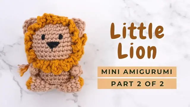 'Video thumbnail for How to Crochet Lion | Quick little Lion amigurumi tutorial free pattern PART 2'