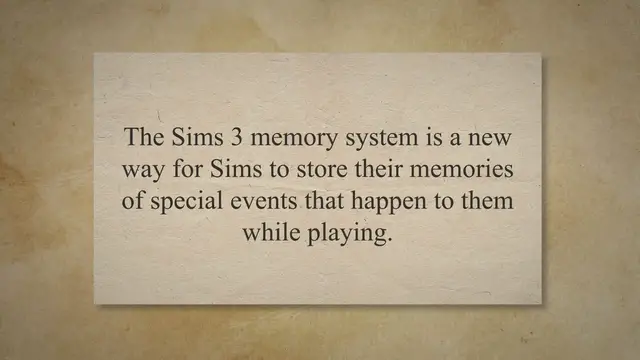 'Video thumbnail for Guide to The Sims 3 Memory System'