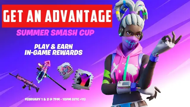 'Video thumbnail for Fortnite Summer Smash Cup - How to Get a FREE SKIN PICKAXE WRAP SPRAY'