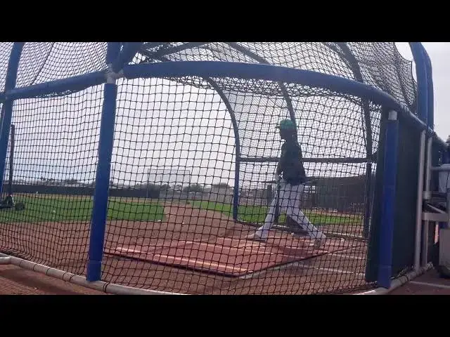 'Video thumbnail for Lazaro Montes Takes Batting Practice with Seattle Mariners! (2025 MLB Spring Training)'