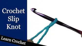 'Video thumbnail for Crochet Slip Knot - Beginner Course: Lesson #4'