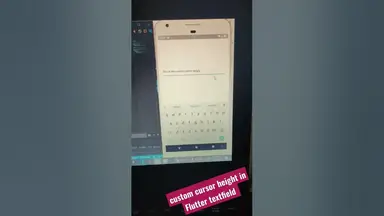 'Video thumbnail for Flutter Textfield Custom Cursor Height #flutterapp #flutterappdevelopment #flutterdeveloper'
