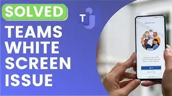 'Video thumbnail for Microsoft Teams White Black Screen Issue Login On Windows 10 [SOLVED]'