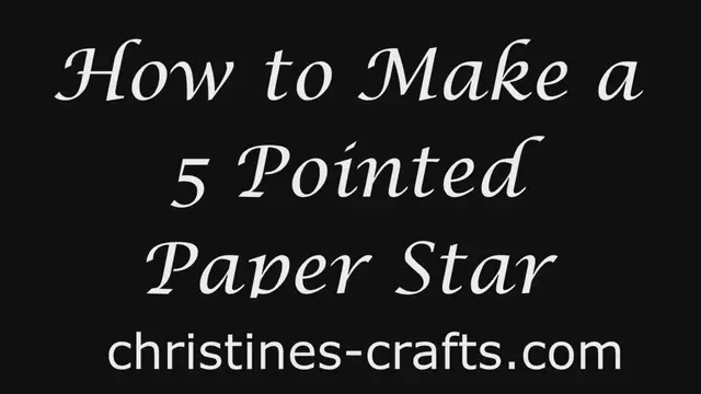 'Video thumbnail for 5 POINTED ORIGAMI STAR , HOW TO MAKE - Easy to Follow Tutorial in real time'