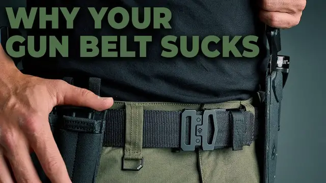 'Video thumbnail for Why Your Gun Belt Sucks! | Kore EDC Gun Belt Review, Concealed Carry'