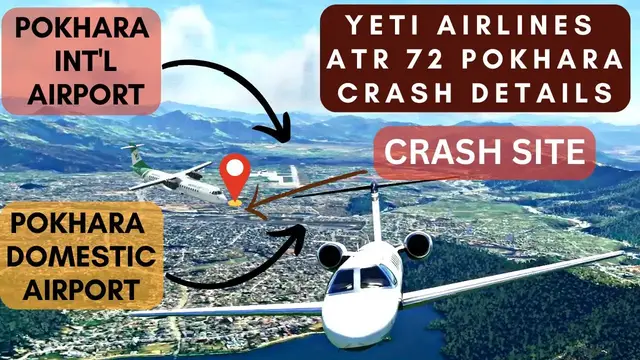 'Video thumbnail for Yeti Airlines ATR 72 Pokhara Airport Crash Details'
