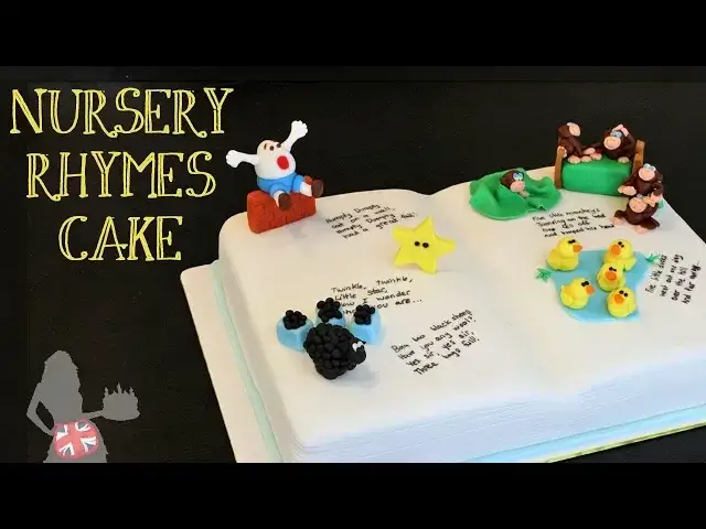'Video thumbnail for Nursery Rhyme Book Cake Tutorial'