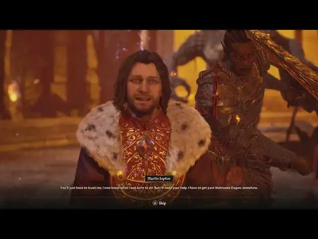 'Video thumbnail for Oblivion Remastered - Light the Dragonfires: Escort Martin To Ocato: Mehran's Dagon Arrives Sequence'