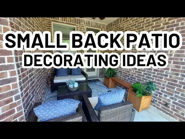 'Video thumbnail for How To Decorate a Small Back Patio'