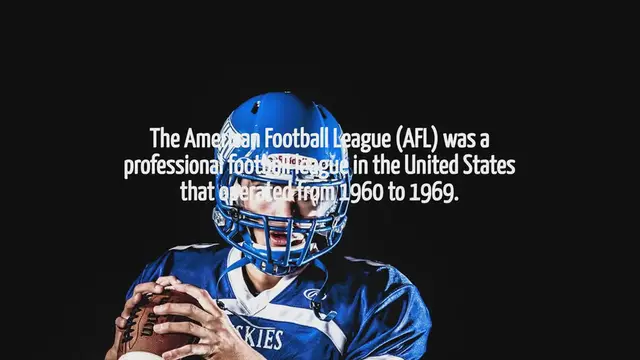 'Video thumbnail for What Is The American Football League'