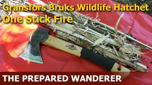 'Video thumbnail for Gransfors Bruks Wildlife Hatchet - One Stick Fire'