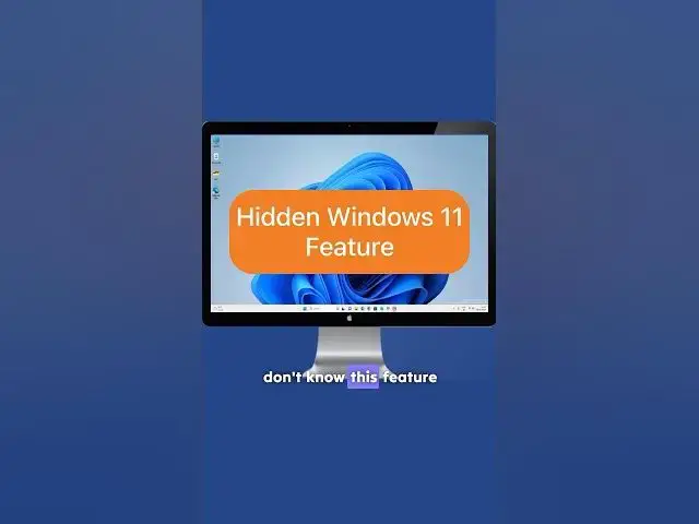 'Video thumbnail for Hidden Windows 11 Feature Many Don’t know'