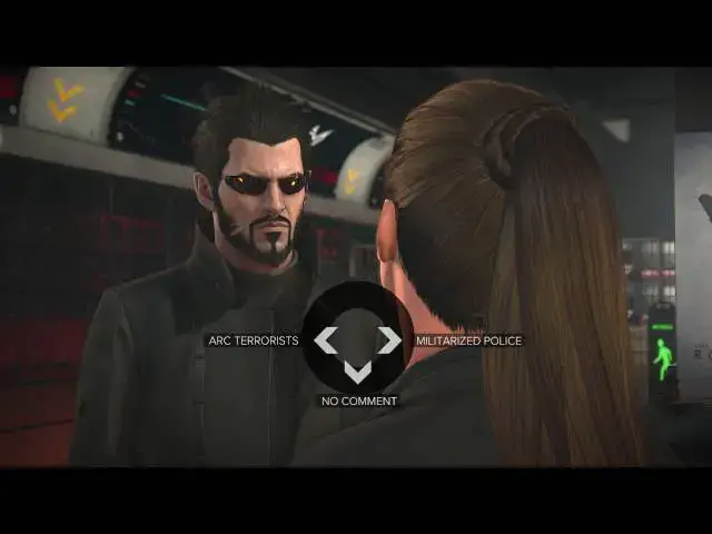 'Video thumbnail for Deus Ex: Mankind Divided - Felice Ullmaan 2nd Subway Meet Dialogue Tree Choices (Militarized Police)'