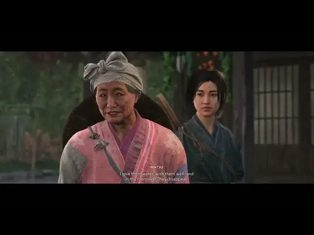 'Video thumbnail for Assassin's Creed Shadows - Wake Up Call: Talk with Auntie Matsu "My Father Said You Needed Help"'