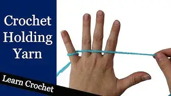 'Video thumbnail for How to Hold Yarn for Crochet - Beginner Course: Lesson #3'