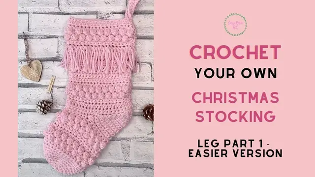 'Video thumbnail for Easy Crochet Stocking Pattern | Leg Part 1'