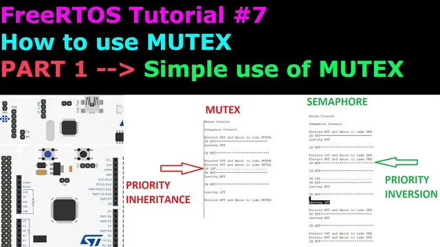 'Video thumbnail for FreeRTOS Tutorial 7 || MUTEX || STM32 || CubeIDE'