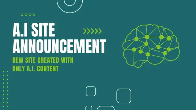 'Video thumbnail for Full A.I. Generated Site Announcement'