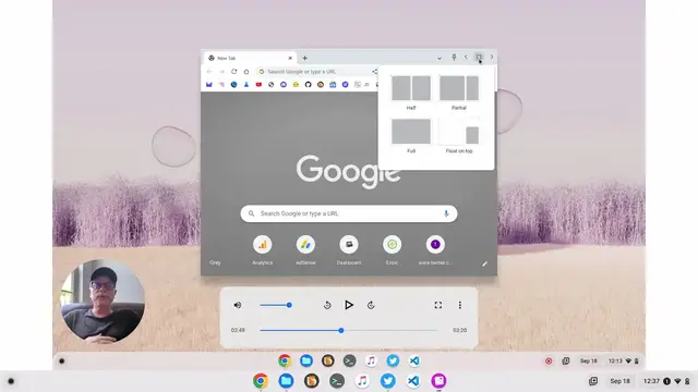 'Video thumbnail for How to enable and use partial split in ChromeOS 105'