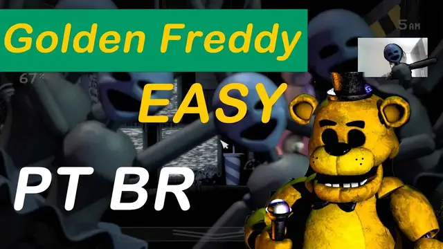 'Video thumbnail for Sister Location - Golden Freddy Easy - PT BR - Custom Night Parte 20'
