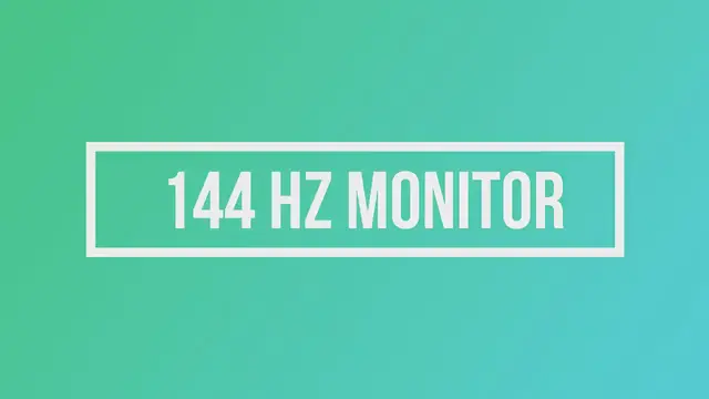 'Video thumbnail for 144 Hz monitor'