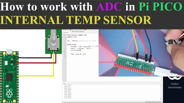 'Video thumbnail for ADC and Internal Temp Sensor in PI PICO || MicroPython'