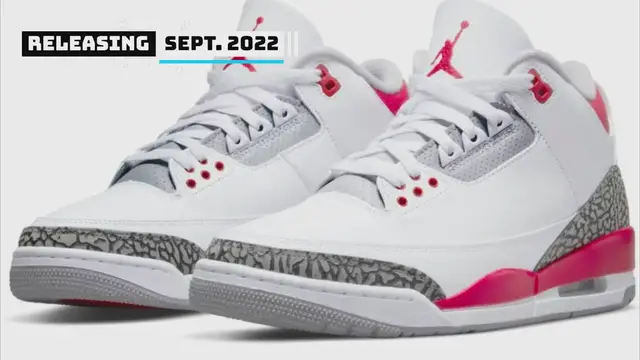 'Video thumbnail for 2022 Air Jordan 3 Retro Fire Red Release Details'