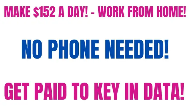 'Video thumbnail for Make $152 A Day | Work From Home Job | No Phone Needed | Get Paid To Key In Data Hiring Now 2022'