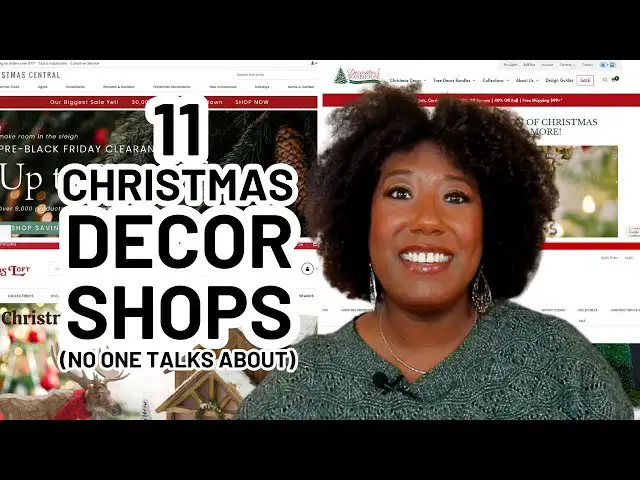 'Video thumbnail for 11 Places to SHOP CHRISTMAS DECOR (That No One Talks About!)'