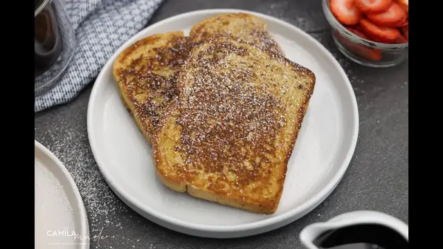 'Video thumbnail for Torrejas with Homemade Pancake Syrup馃槏'