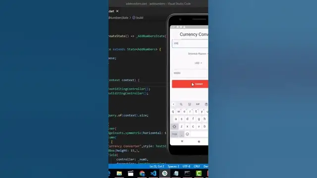 'Video thumbnail for Currency Converter App in Flutter App'