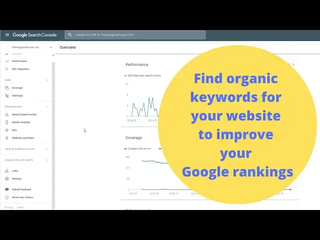 'Video thumbnail for How to find organic keywords for your website to help you improve your rankings on Google'