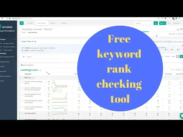 'Video thumbnail for Free keyword rank checking tool'