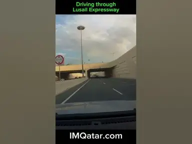 'Video thumbnail for Driving through Lusail Expressway - (8x original speed for #shorts)'