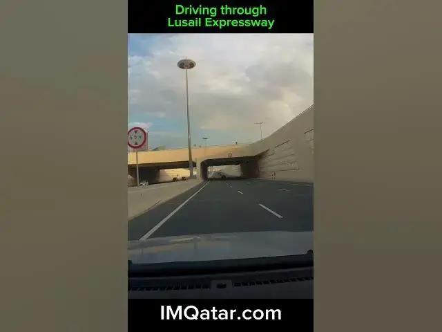 'Video thumbnail for Driving through Lusail Expressway - (8x original speed for #shorts)'