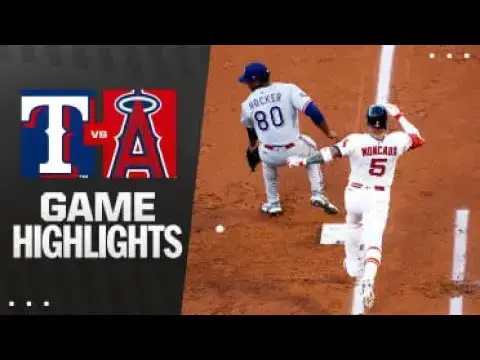 'Video thumbnail for Texas Rangers at Los Angeles Angels Full-Game Highlights! | 07/09/2025'