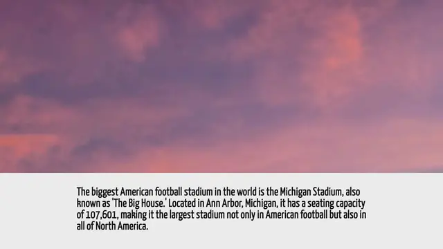 'Video thumbnail for What Is The Biggest American Football Stadium In The World'