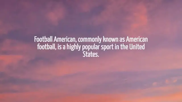 'Video thumbnail for What Is Football American'