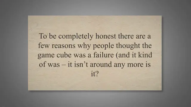 'Video thumbnail for Why do some people say the Game Cube was a failure?'