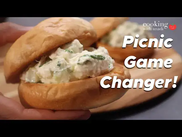 'Video thumbnail for Make the BEST Crab Salad Sandwich in Minutes!'