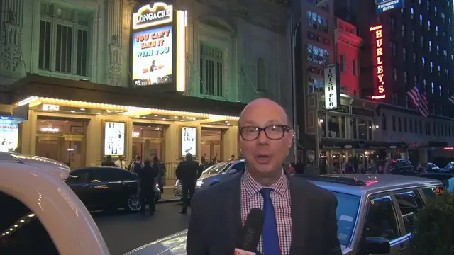 'Video thumbnail for On the Opening Night Red Carpet for YOU CAN'T TAKE IT WITH YOU'