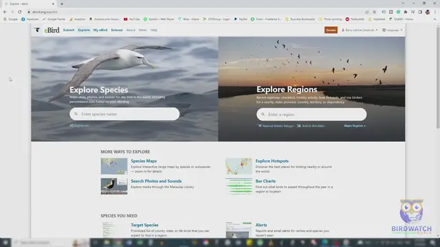 'Video thumbnail for Know What Birds Are In Your Area With The eBird Website - Birdwatch World'