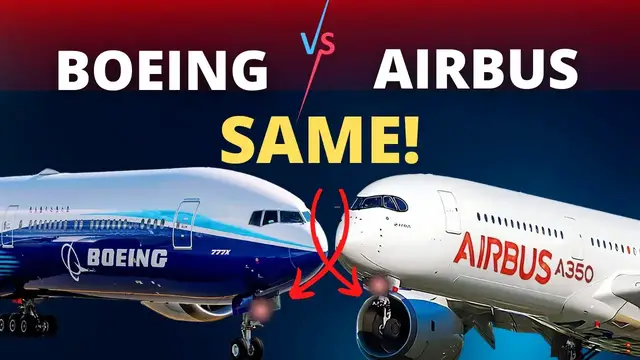 'Video thumbnail for Boeing 777 Vs Airbus A350: Key Similarities You Need to Know!'