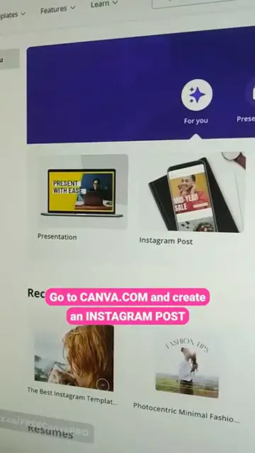 'Video thumbnail for Plan a Beautiful Instagram Feed _ Canva Shorts'
