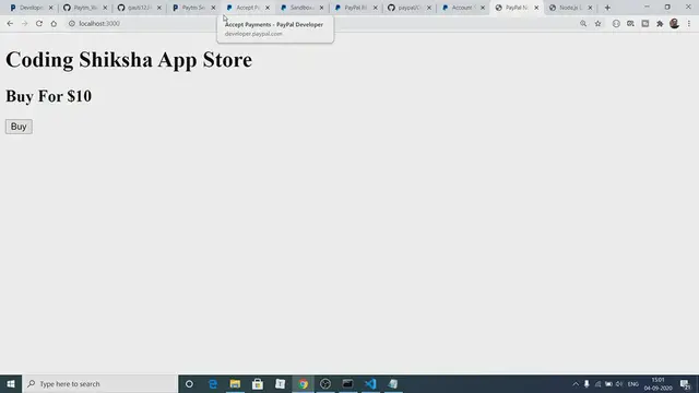 'Video thumbnail for Node.js Express Paypal Checkout REST API SDK Payment Gateway Integration Full Example 2021-22'