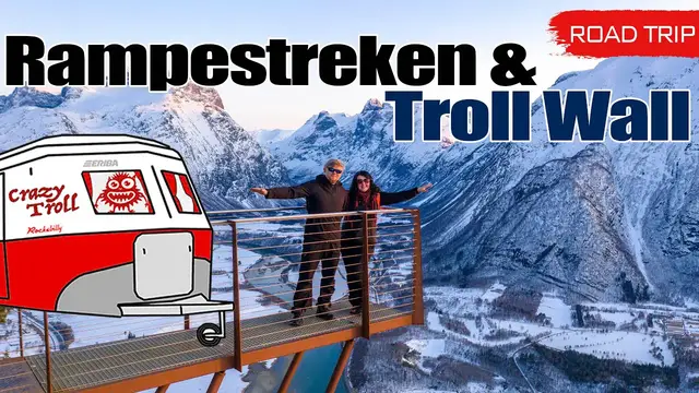 'Video thumbnail for Road Trip to Åndalsnes Rampestreken and Troll Wall Norway'