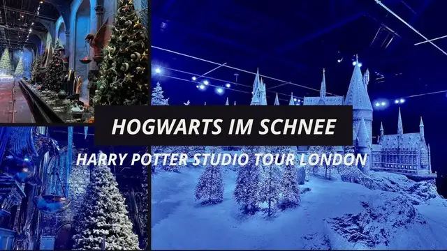 'Video thumbnail for Harry Potter Studio Tour London - Hogwarts im Schnee'