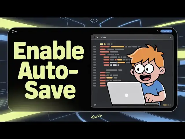 'Video thumbnail for How to Turn on & Enable Auto-Save Feature in Visual Studio Code to Save Tons of Time For Programmers'