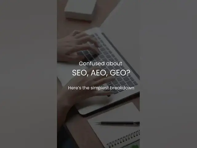 'Video thumbnail for Confused about SEO, AEO, GEO? Watch this'